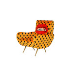 Fauteuil Toiletpaper Pois Jaune