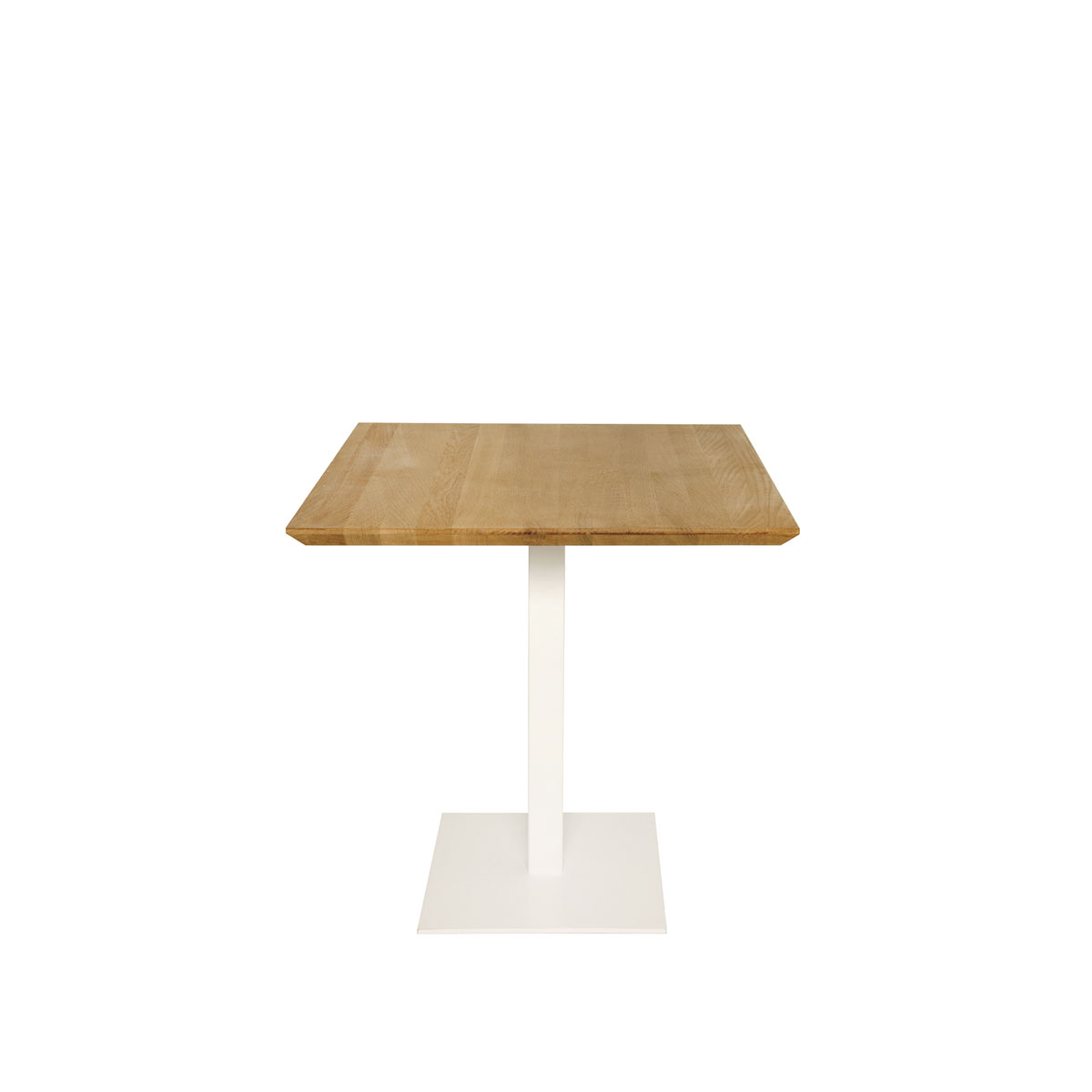 Chêne Biseauté Pedestal Table White