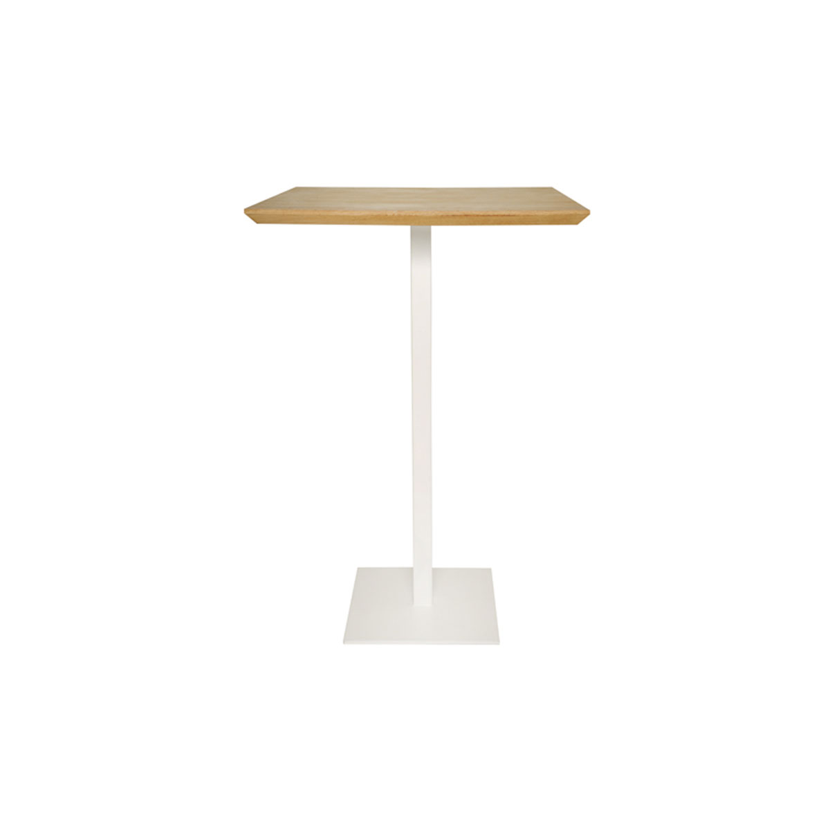 Chêne Biseauté High Table White