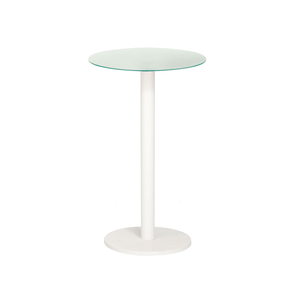 Mange-Debout Stand Up Pied Blanc Verre