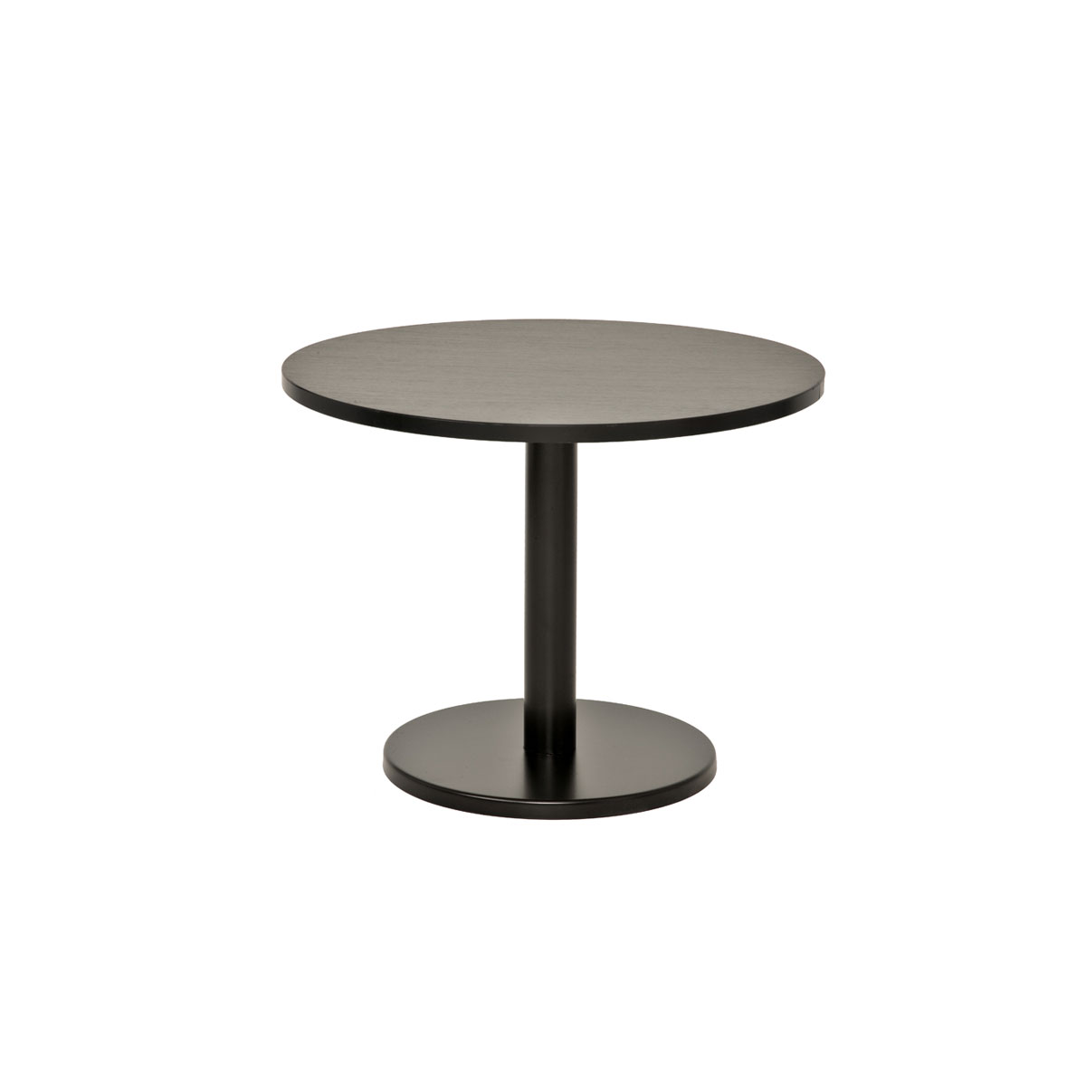 Table Basse Shantung Rond Noir